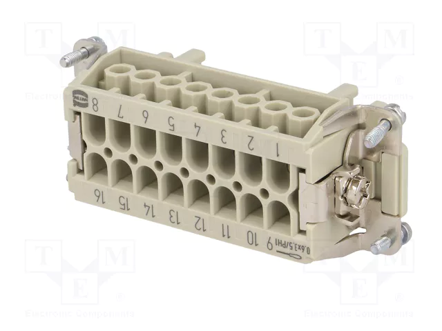 HARTING Han 16E-bu-s Plantilla de Contacto Hembra Han E®