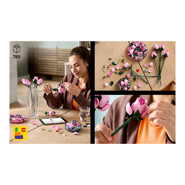 Lego Botanicals Ramo de Rosas Rosadas 10374