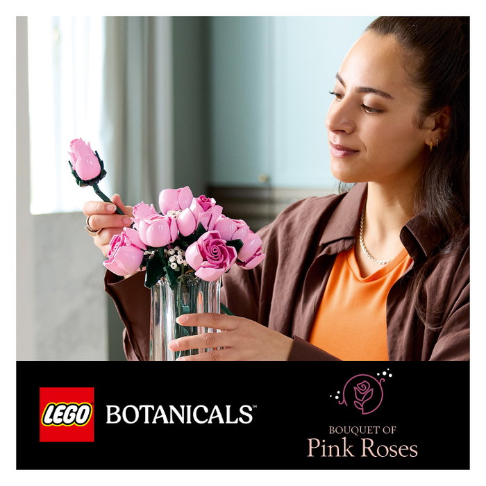 Lego Botanicals Ramo de Rosas Rosadas 10374