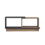 Hanah Home Consept Mesa de Centro Anthracite y Roble 90x45x36 cm Tablero de Partículas Recubierto de Melamina