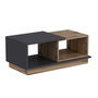 Hanah Home Consept Mesa de Centro Anthracite y Roble 90x45x36 cm Tablero de Partículas Recubierto de Melamina