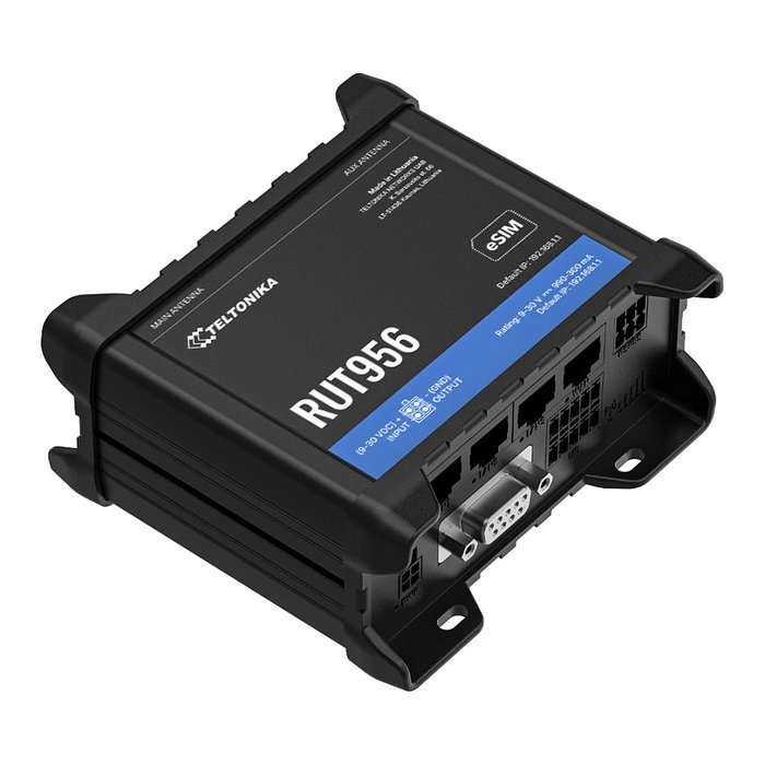 Teltonika RUT956 Router de red móvil LTE con eSIM Teltonika RUT956 Router de red móvil LTE con eSIM