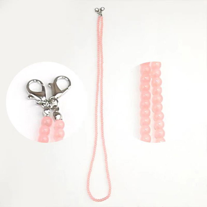 DKD Home Decor Cuelga Mascarilla Acrílico Rosa Palo Negro Verde 50 cm (12 Unidades)