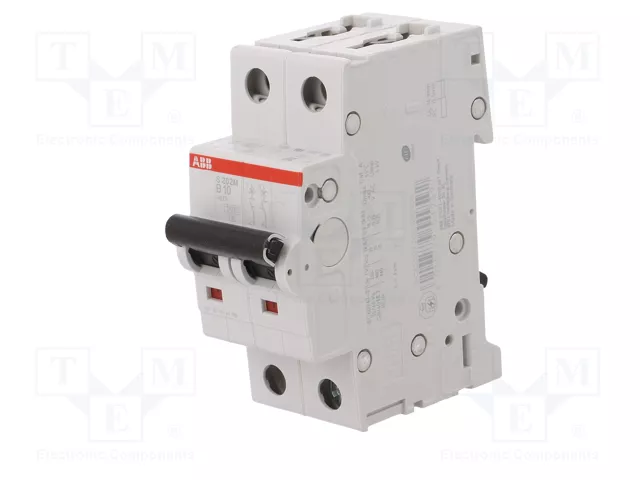ABB S200M 2 polos 10A Característica B ABB S200M 2 polos 10A Característica B