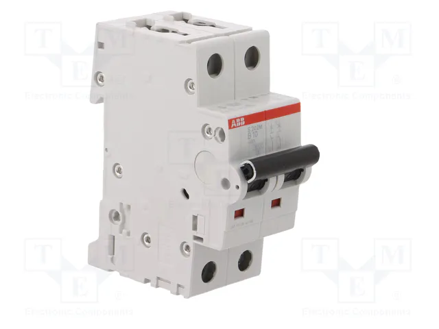 ABB S200M 2 polos 10A Característica B ABB S200M 2 polos 10A Característica B