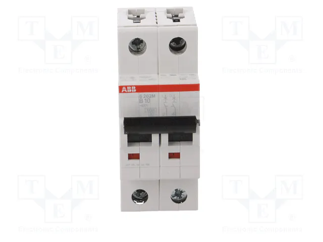 ABB S200M 2 polos 10A Característica B ABB S200M 2 polos 10A Característica B