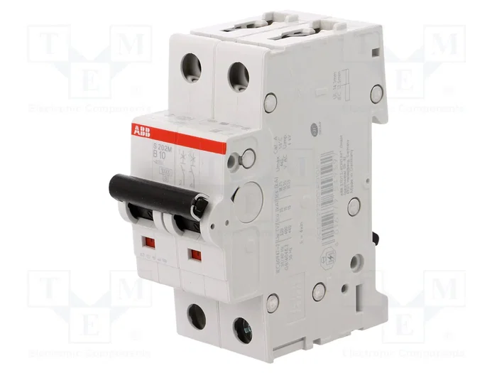 ABB S200M 2 polos 10A Característica B ABB S200M 2 polos 10A Característica B