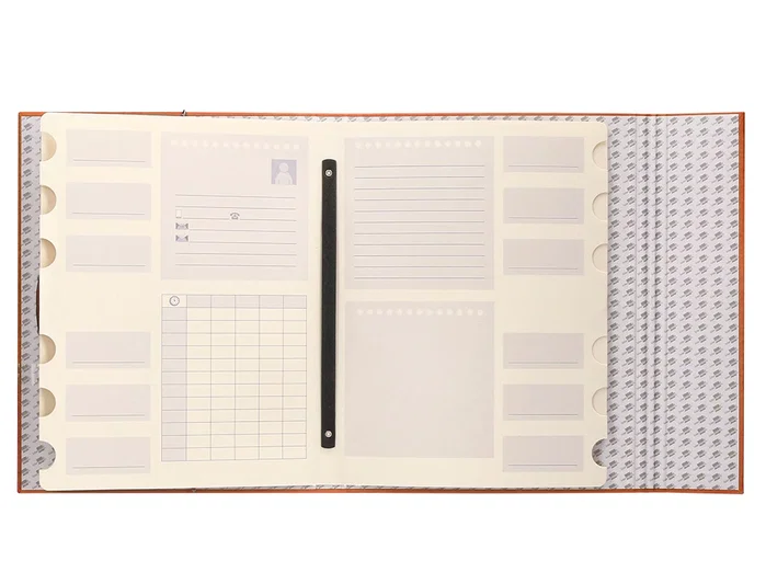 Liderpapel Carpeta clasificadora de 12 departamentos naranja folio prolongado