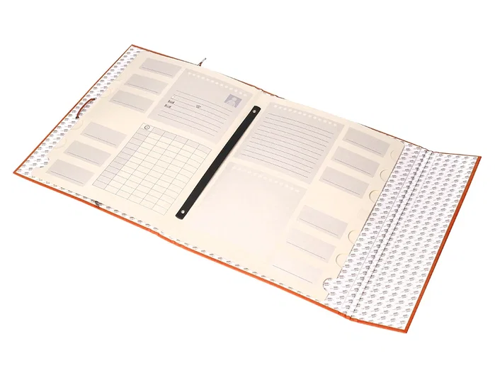 Liderpapel Carpeta clasificadora de 12 departamentos naranja folio prolongado
