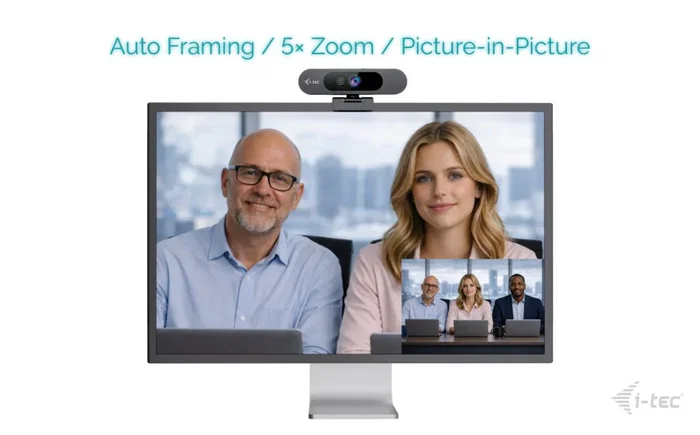 I-TEC SOLOMON PRO 900 Webcam 4K con Auto Framing