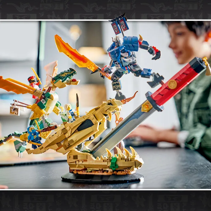 LEGO Ninjago 71871 Batalla de la Espada del Dragón - Juguete Ninja para niños y niñas de 9 años