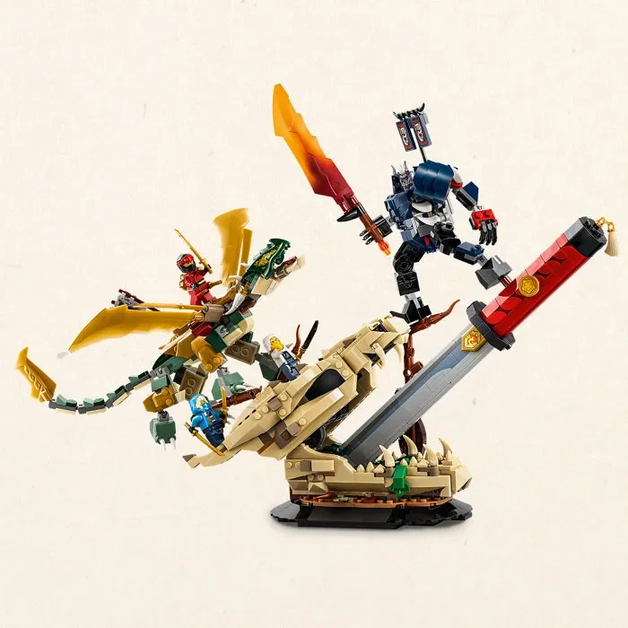 LEGO Ninjago 71871 Batalla de la Espada del Dragón - Juguete Ninja para niños y niñas de 9 años