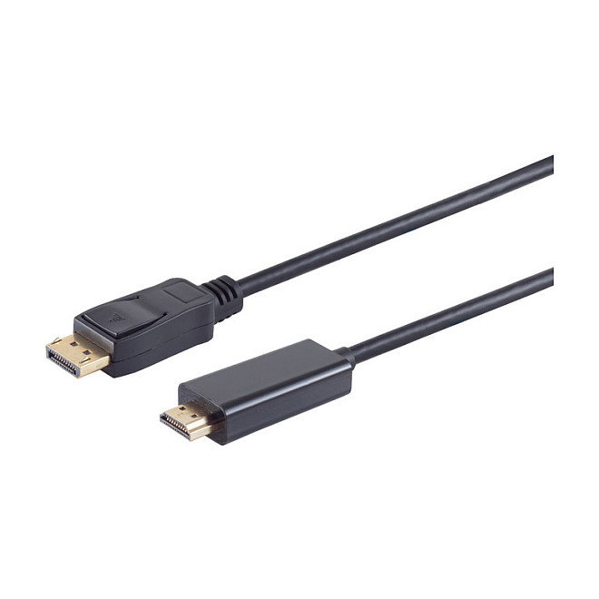 S-Impuls Cable Adaptador DisplayPort a HDMI 1m 4K 60Hz Negro