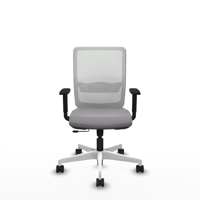 PIQUERAS Y CRESPO Silla de oficina Haches con mecanismo Sincro/Traslack Gris y Blanco PIQUERAS Y CRESPO Silla de oficina Haches con mecanismo Sincro/Traslack Gris y Blanco