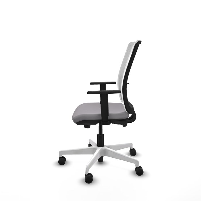 PIQUERAS Y CRESPO Silla de oficina Haches con mecanismo Sincro/Traslack Gris y Blanco PIQUERAS Y CRESPO Silla de oficina Haches con mecanismo Sincro/Traslack Gris y Blanco