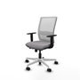 PIQUERAS Y CRESPO Silla de oficina Haches con mecanismo Sincro/Traslack Gris y Blanco