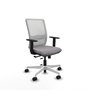 PIQUERAS Y CRESPO Silla de oficina Haches con mecanismo Sincro/Traslack Gris y Blanco