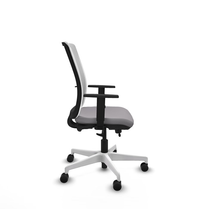 PIQUERAS Y CRESPO Silla de oficina Haches con mecanismo Sincro/Traslack Gris y Blanco PIQUERAS Y CRESPO Silla de oficina Haches con mecanismo Sincro/Traslack Gris y Blanco