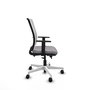 PIQUERAS Y CRESPO Silla de oficina Haches con mecanismo Sincro/Traslack Gris y Blanco