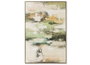 DKD Home Decor Cuadro Lienzo Abstracto Verde y Blanco 100x4,9x150 cm
