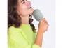 Wondee Micrófono Karaoke Mob Altavoz Marshmallow Portátil Inalámbrico con Efectos de Sonido y Bolsa de Algodón Reciclado
