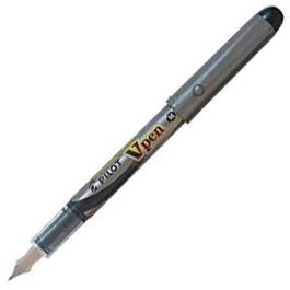 Pilot Pluma Desechable Vpen Silver Negro Set de 12 (Set de 12)
