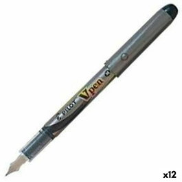 Pilot Pluma Desechable V Pen Silver Negro (Set de 12)