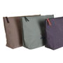 DKD Home Decor Surtido de 3 Bolsas de Lienzo de Algodón para Yoga (33x8x20 cm) en Burdeos, Verde y Marrón