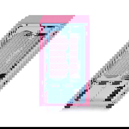 Thermaltake The Tower 200 Mini Tower Rosa Gaming - Carcasa de PC con Panel de Vidrio Templado y Soporte para Mini-ITX