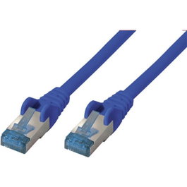 S-Impuls Patchkabel CAT6a RJ45 S/FTP PiMF 0,5m Azul