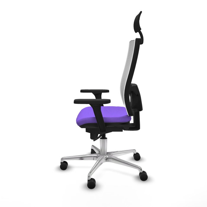 PIQUERAS Y CRESPO Silla de oficina Horna con mecanismo Sincro, Lila y Blanco PIQUERAS Y CRESPO Silla de oficina Horna con mecanismo Sincro, Lila y Blanco