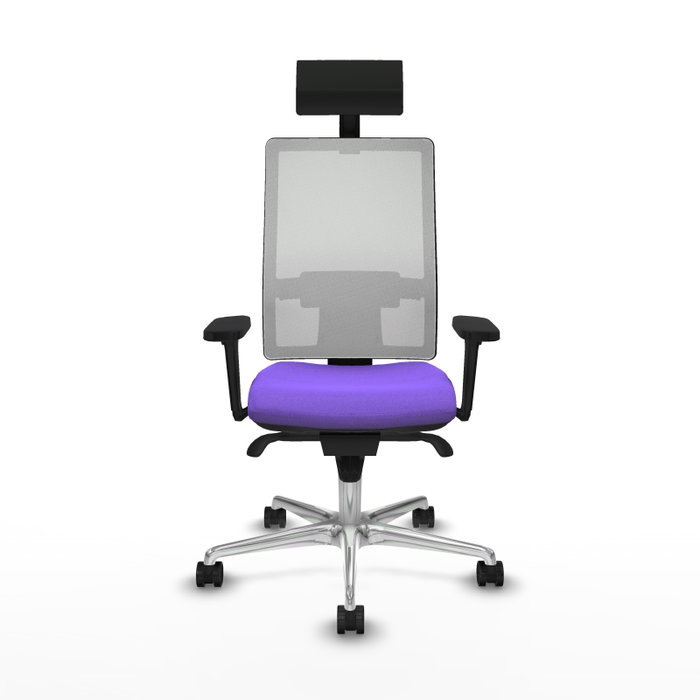 PIQUERAS Y CRESPO Silla de oficina Horna con mecanismo Sincro, Lila y Blanco PIQUERAS Y CRESPO Silla de oficina Horna con mecanismo Sincro, Lila y Blanco