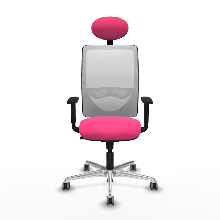 PIQUERAS Y CRESPO Silla de oficina Zulema Rosa y Blanco con Mecanismo Sincro PIQUERAS Y CRESPO Silla de oficina Zulema Rosa y Blanco con Mecanismo Sincro