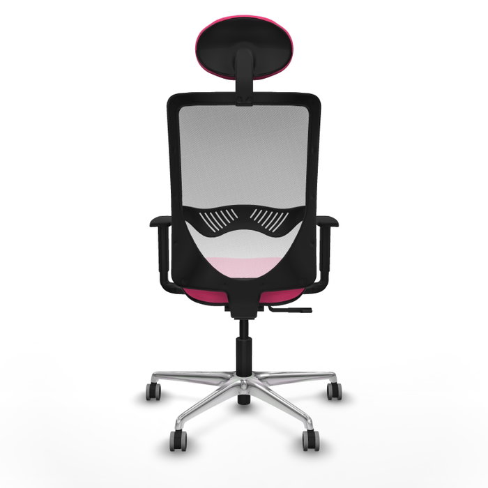 PIQUERAS Y CRESPO Silla de oficina Zulema Rosa y Blanco con Mecanismo Sincro PIQUERAS Y CRESPO Silla de oficina Zulema Rosa y Blanco con Mecanismo Sincro