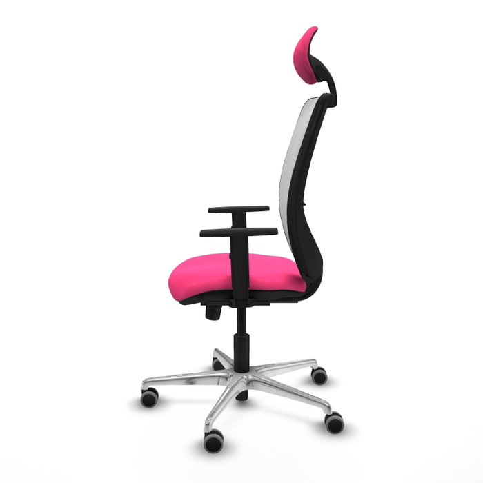 PIQUERAS Y CRESPO Silla de oficina Zulema Rosa y Blanco con Mecanismo Sincro PIQUERAS Y CRESPO Silla de oficina Zulema Rosa y Blanco con Mecanismo Sincro