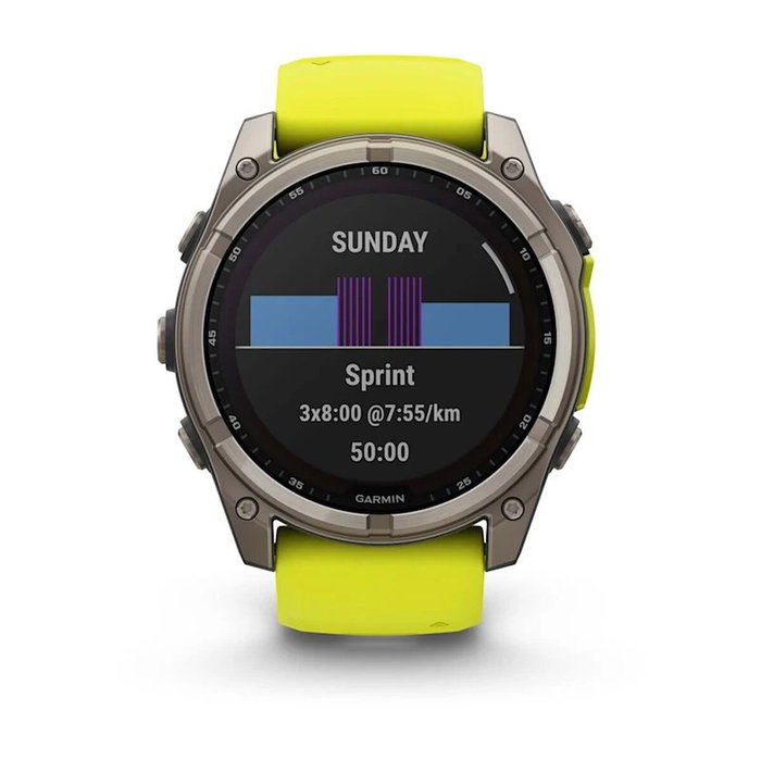 Smartwatch Garmin Fénix 8 Solar Amarillo 1,4" Ø 50 mm