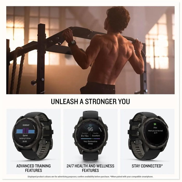 Smartwatch Garmin Fénix 8 Solar Amarillo 1,4" Ø 50 mm