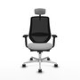 PIQUERAS Y CRESPO Silla de oficina Mardos Gris claro/Negro con mecanismo Sincro/Traslack