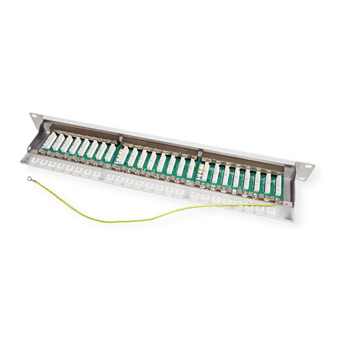 VALUE 26.99.0365 Patch Panel Kat.6A Class EA 19 de 24 puertos gris