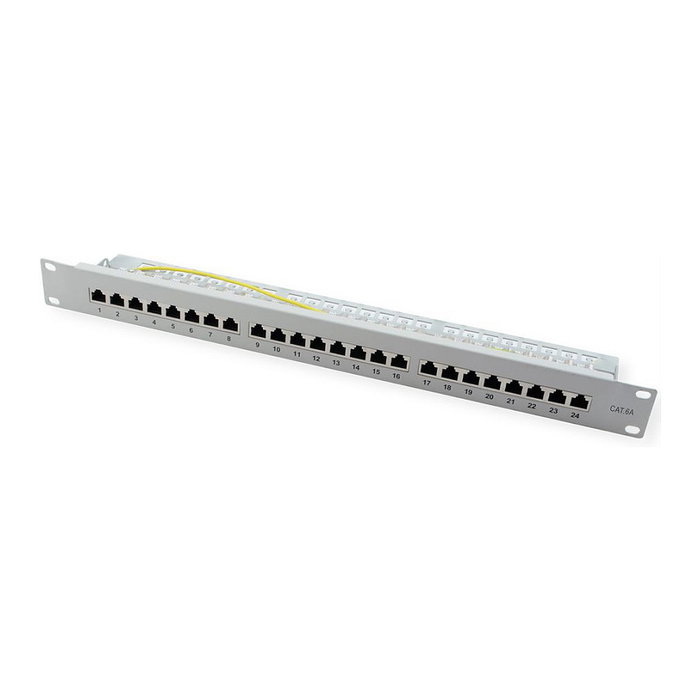 VALUE 26.99.0365 Patch Panel Kat.6A Class EA 19 de 24 puertos gris