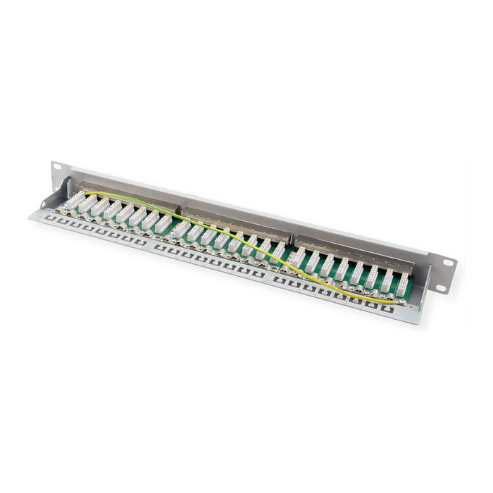 VALUE 26.99.0365 Patch Panel Kat.6A Class EA 19 de 24 puertos gris