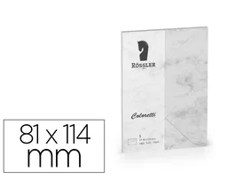 Rossler Coloretti C7 Sobre Color Marmol Gris 81x114 mm Pack 5 Unidades