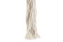 DKD Home Decor Macetero Macramé Colgante Blanco 30x30x100 cm
