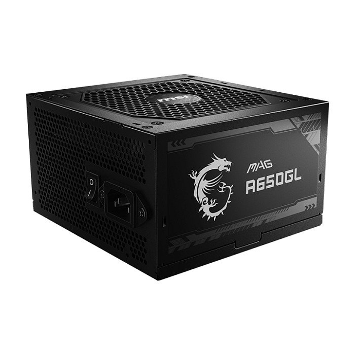 MSI MAG A650GL Fuente de Alimentacion 650W ATX 80 PLUS Bronze Totalmente Modular 12cm Ventilador
