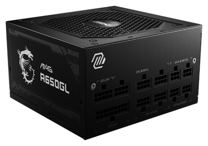 MSI MAG A650GL 650W 80 PLUS Gold Totalmente Modular Negra MSI MAG A650GL 650W 80 PLUS Gold Totalmente Modular Negra