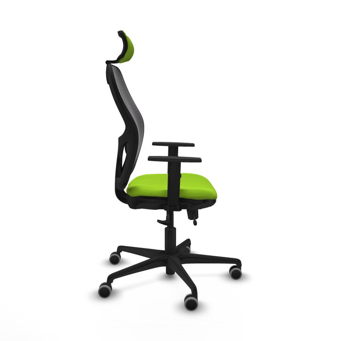 PIQUERAS Y CRESPO Silla de oficina Jorquera Sincro/Traslack Pistacho y Negro