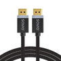 SAVIO Cable DisplayPort 1.4 de 1m con acabado textil