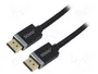 SAVIO Cable DisplayPort 1.4 de 1m con acabado textil