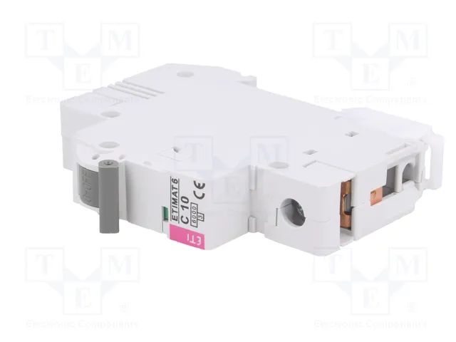ETI POLAM ETIMAT 6 1P C10 Interruptor magnetotérmico 10A 6kA ETI POLAM ETIMAT 6 1P C10 Interruptor magnetotérmico 10A 6kA