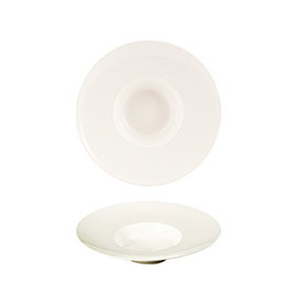 Summa Plato Hondo 22 cm, Porcelana, Color Marfil, Vajilla Noubon Gourmet (Set de 6)